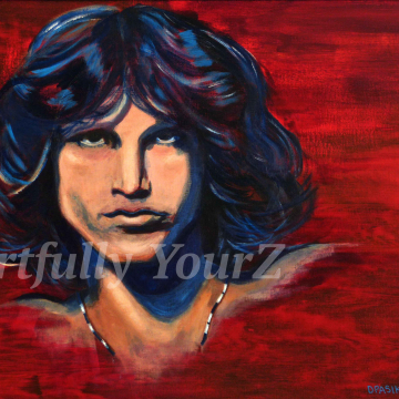 Jim Morrison Original  Painting Jim Morrison Original  Painting